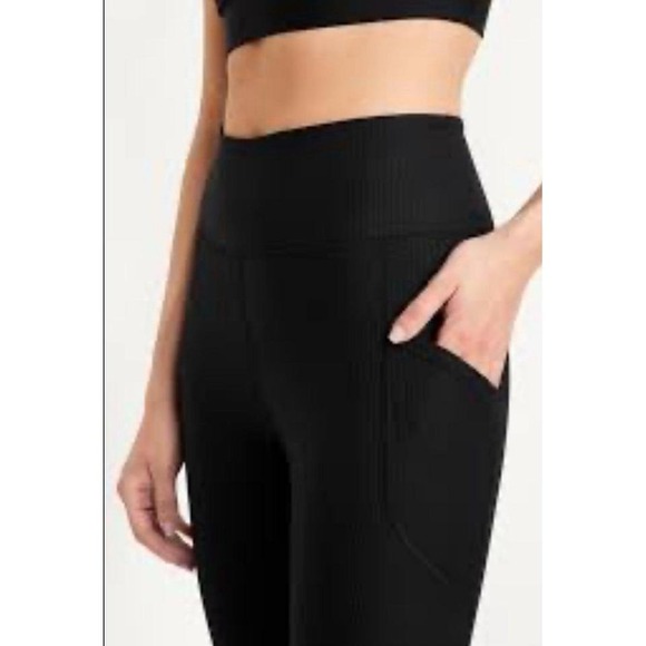 Old Navy Pants - Womens NWT Old Navy High Waisted High Rise Ribbed‎ Yoga Gym Leggings